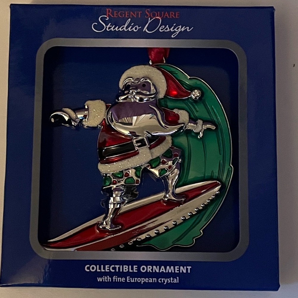 CHRISTMAS ORNAMENT: NIB 3” Santa Claus  tree ornament